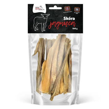Gryzak naturalny - Suszona skóra jagnięca 100 g