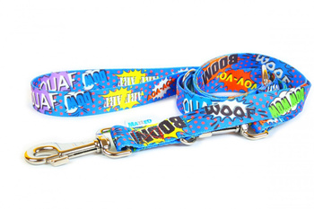 Nowojorski zestaw obroża LED i regulowana smycz