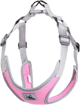 Szelki dla psa komfortowe z siatki kolor różowy L