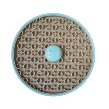 Mata do lizania okrągła do zawieszenia niebieska