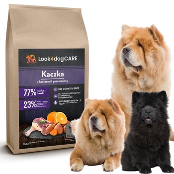 Karma Look4dog CARE kaczka i pomarańcza 2 kg