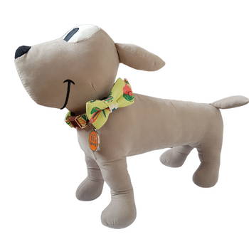 Obroża dla psa z elegancką kokardą zielona S