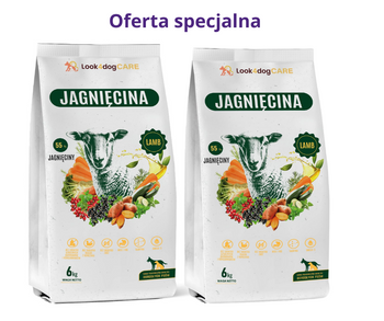 Zestaw karma sucha Look4dog CARE Jagnięcina 2x6kg