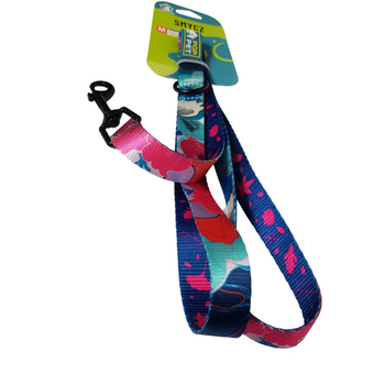 Smycz klasyczna kolorowe kwiaty 120 cm