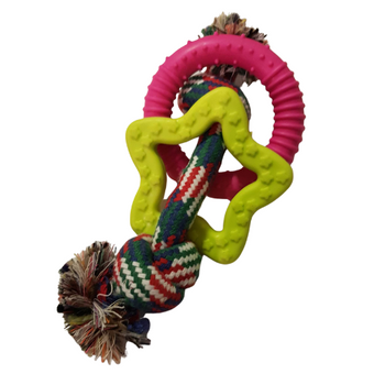 Zestaw zabawek dla szczeniaka sznur + 2 gryzaki