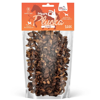 Smaczki dla psa naturalne mini płucka konina