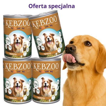 Karma mokra KEBZOO Jagnięcina + superfoods 4x400g