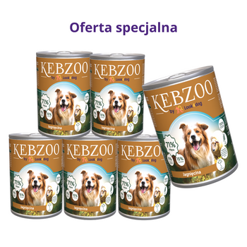 Zestaw: Karma KEBZOO Jagnięcina 6x400g