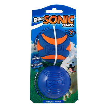 SONIC BALL MEDIUM 2PAK Chuckit super piłki dla psa