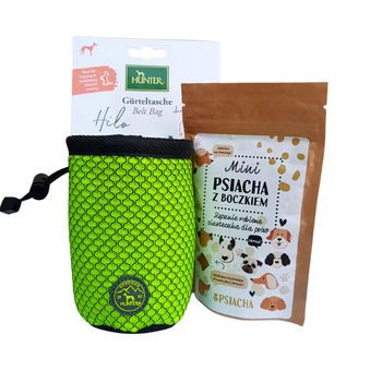 Zestaw saszetka na smaczki+ciasteczka z boczkiem