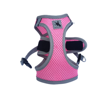 Szelki dla psa wygodne z siateczki różowe L