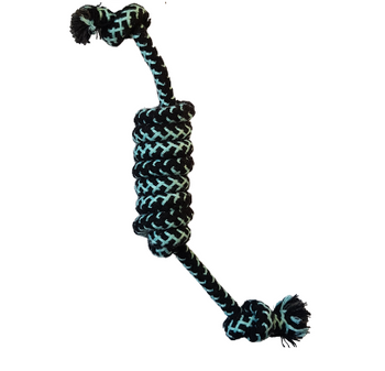 Szarpak gryzak dla psa mocny pleciony sznur czarny