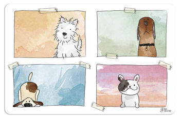 Mata pod miski psa marki Ferribiella 43 x 28 cm