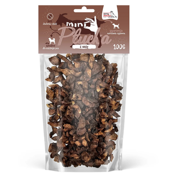 Smaczki dla psa mini płucka kozie 100 g