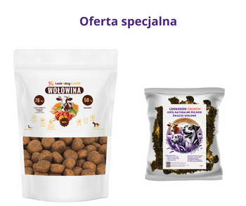 Starter dla Twojego pupila – Look4dog CARE Wołowina + żwacze wołowe
