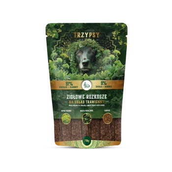 Przysmak dla psa Ziołowe Rozkosze Paski z Królika na Układ Trawienny 70 g