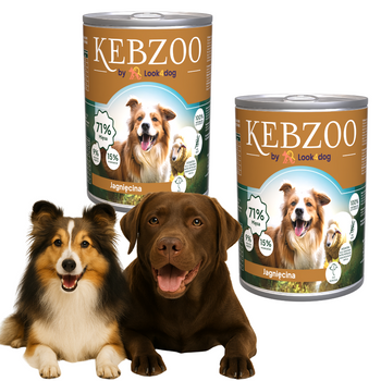 Zestaw: Karma mokra KEBZOO Jagnięcina + superfoods 2x400g