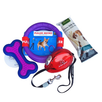 Świetny zestaw Puller smycz gryzak+przysmak gratis