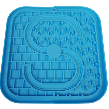 Mata tacka do lizania super zajęcie 20cm niebieski