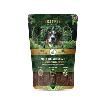 Przysmak dla psa Ziołowe Rozkosze Paski z Gęsi na Higienę Jamy Ustnej 70 g