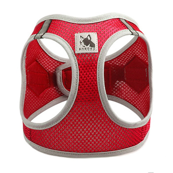 Szelki dla psa przewiewne z siatki czerwone S