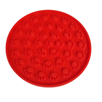 Mata do lizania okrągła 15/15 kolor czerwony