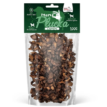 Smaczki dla psa mini płucka z jagnięciny dla psa 100 g