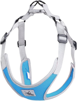 Szelki dla psa lekkie przewiewne kolor niebieski M