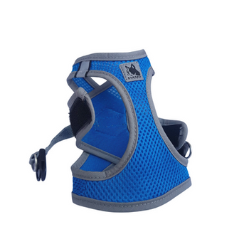 Szelki dla psa lekkie bezuciskowe niebieskie M